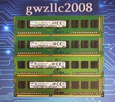 16GB 4x4GB PC3-12800u DDR3-1600MHz 1Rx8 Non-ECC Samsung M378B5173QH0-CK0
