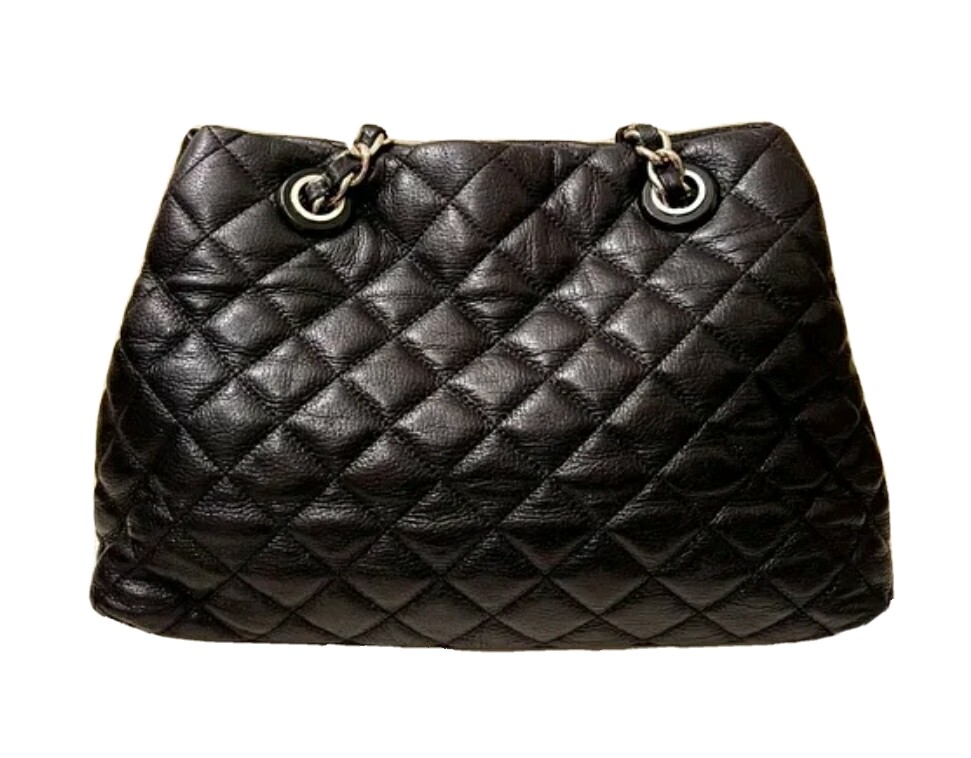 KATE SPADE NEW YORK GOLD COAST MARYANNE BLACK QUILTED LEATHER HANDBAG