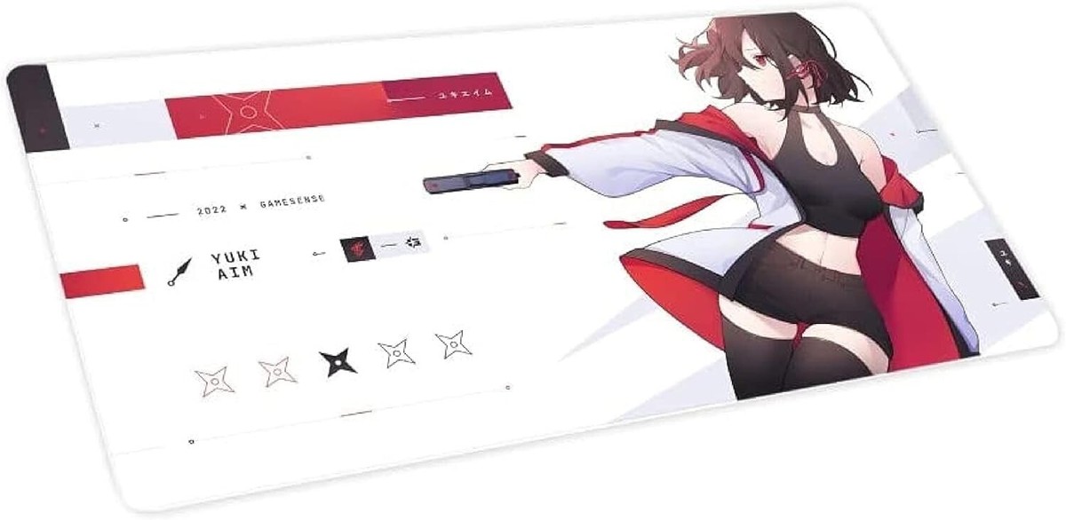 Yuki aim × Gamesense Rader 2022 Yuki Aim x Gamesense Radar Game Mouse Pad 2022 YUKIPAD