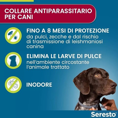 Seresto DOG less than 8 kg Parasitic Collar for DOGS Medium- - Foto 2 di 7