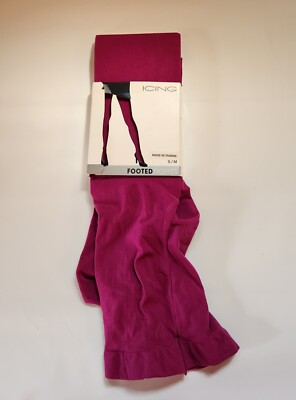 Icing Brand Footed Tights Pink/Purple Size S/M