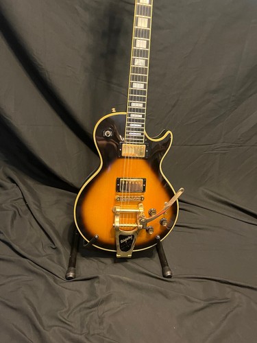1976 Gibson Les Paul Custom Tobacco Sunburst LP-Bigsby W/OHSC - Picture 5 of 24