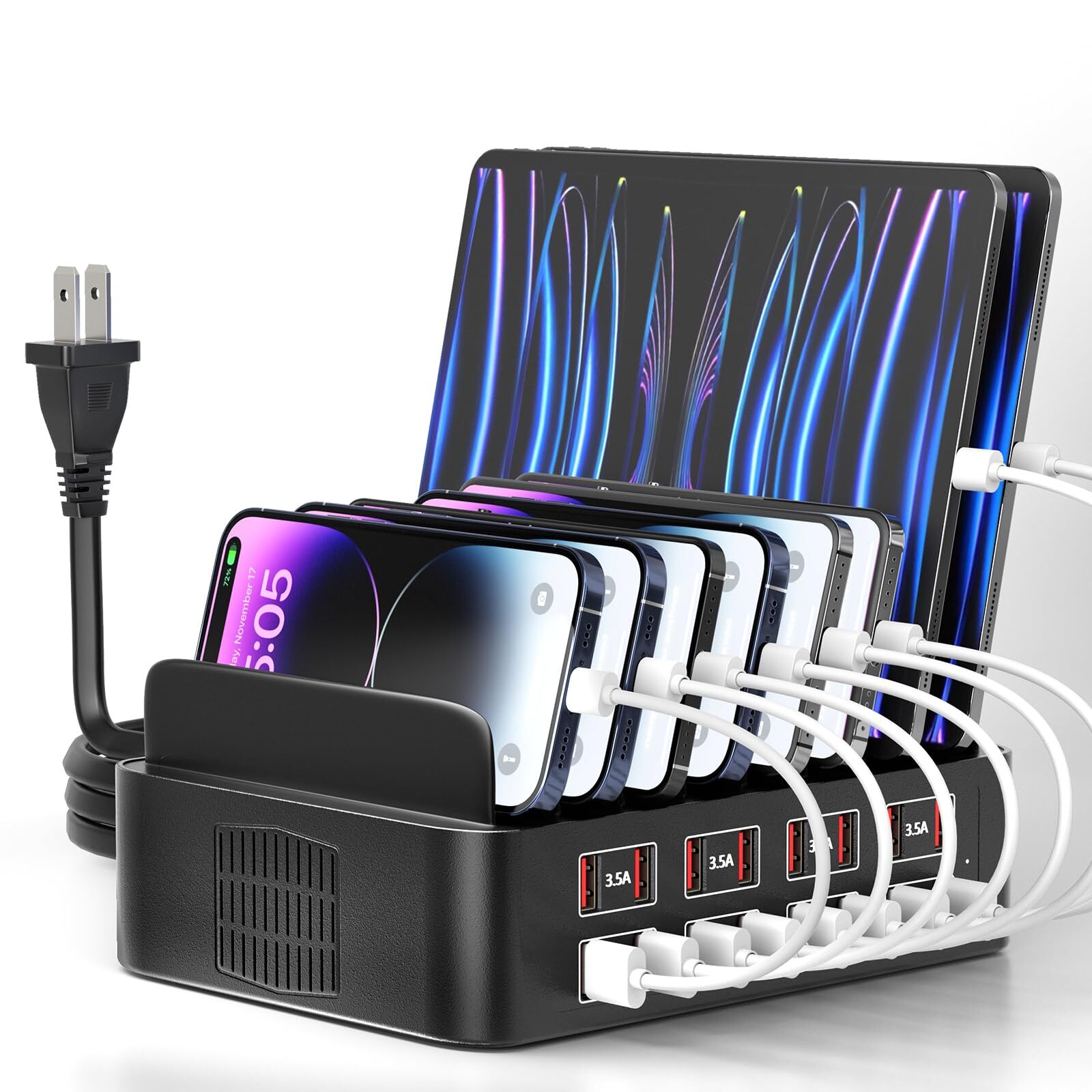 16-Port Fast Charging Station for Multiple Devices  -image