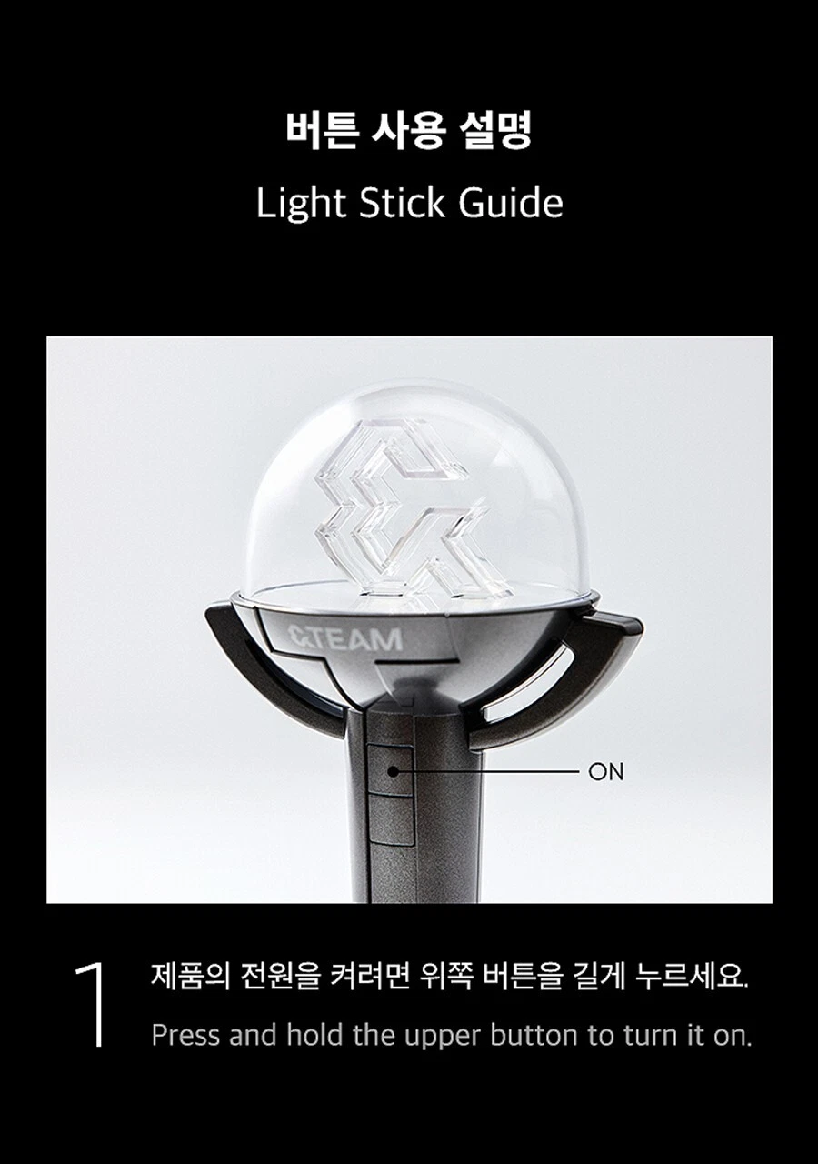 & TEAM OFFICIAL LIGHT STICK/Strap+9 Photo Card+Dust Bag Tracking