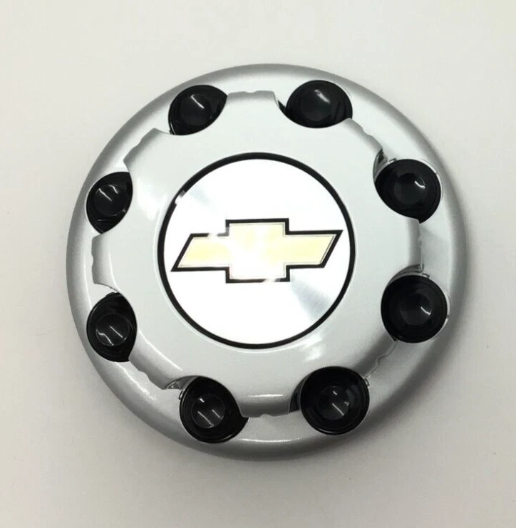 01-07 Chevrolet 3500 03-24 Express 1 tonelada doble rueda trasera 8 orejetas tapa central plateada Foto 3 de 4
