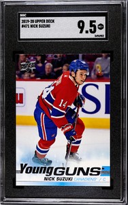 2019-20 Upper Deck - Young Guns #471 Nick Suzuki (RC) SGC 9.5 POP 37