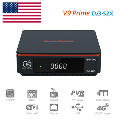 GTMEDIA V9Prime FTA Satellite TV Receiver PVR SAT DVB-S2/S2X HD 1080P Box H.265 