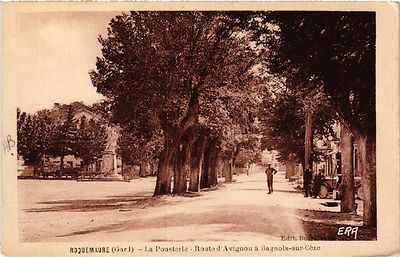 Old postcard Roquemaure - La Pousteric-Route d'AVIGNON in BAGNOLS-sur-CEZE (459213)
