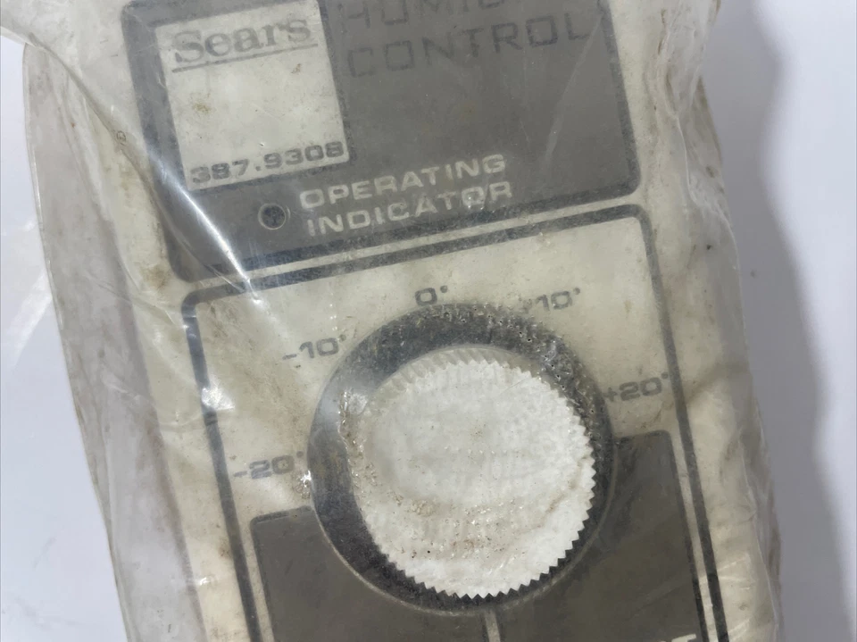 Control de Humedad Vintage Sears Nº 9308 modelo 387.9308 NUEVO STOCK ANTIGUO +/- 20 grados Foto 4 de 4