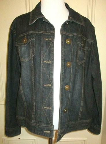 denim jean jacket w/ flannel lining 