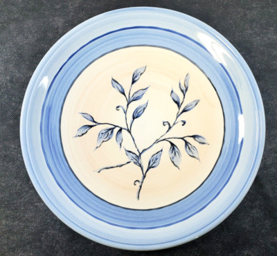 VTGE ESTE CE Exposures Blue Floral Dinner Plate 10 3/4'' Italy