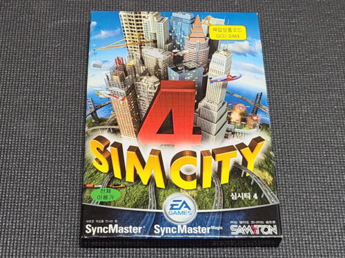 SimCity 4 PC Retro Game Korean Version CD ROM for Windows Computer - Afbeelding 1 van 7