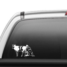 Love Dairy Cows 6/" Car Vinyl Sticker Decal cattle milk holstein 4H FFA I *J15*