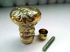Solid Style Brass Classic knob Only hand Handle For Walking Stick wooden cane