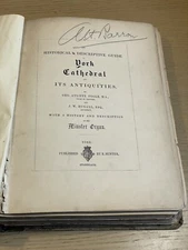 GA Poole, JW Hugall HISTORICAL DESCRIPTIVE GUIDE YORK CATHEDRAL hb 1850 Minster