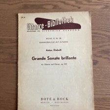 Anton Diabelli Grande Sonate brillante guiar and piano sheet music op 102