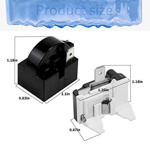 4 PCS 1 Pin Refrigerator Starter Relay,QP24.7/4r7 Relay,1 Pin