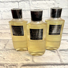 3 BATH  BODY WORKS WHISKEY RESERVE 3 IN 1 HAIR FACE  BODY WASH 10 OZ EACH