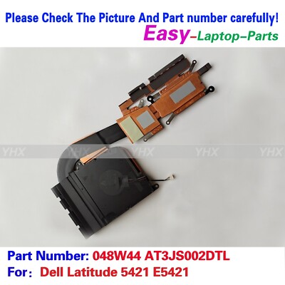 New For Dell Latitude 5421 E5421 DIS COOLING FAN HEATSINK 048W44 AT3JS002DTL