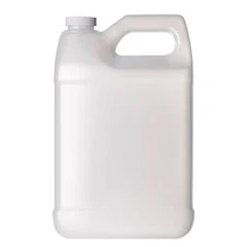 F-Style 38/400 Natural 1 Gallon Bottle HDPE Jug w/ Ribbed Cap (128oz)