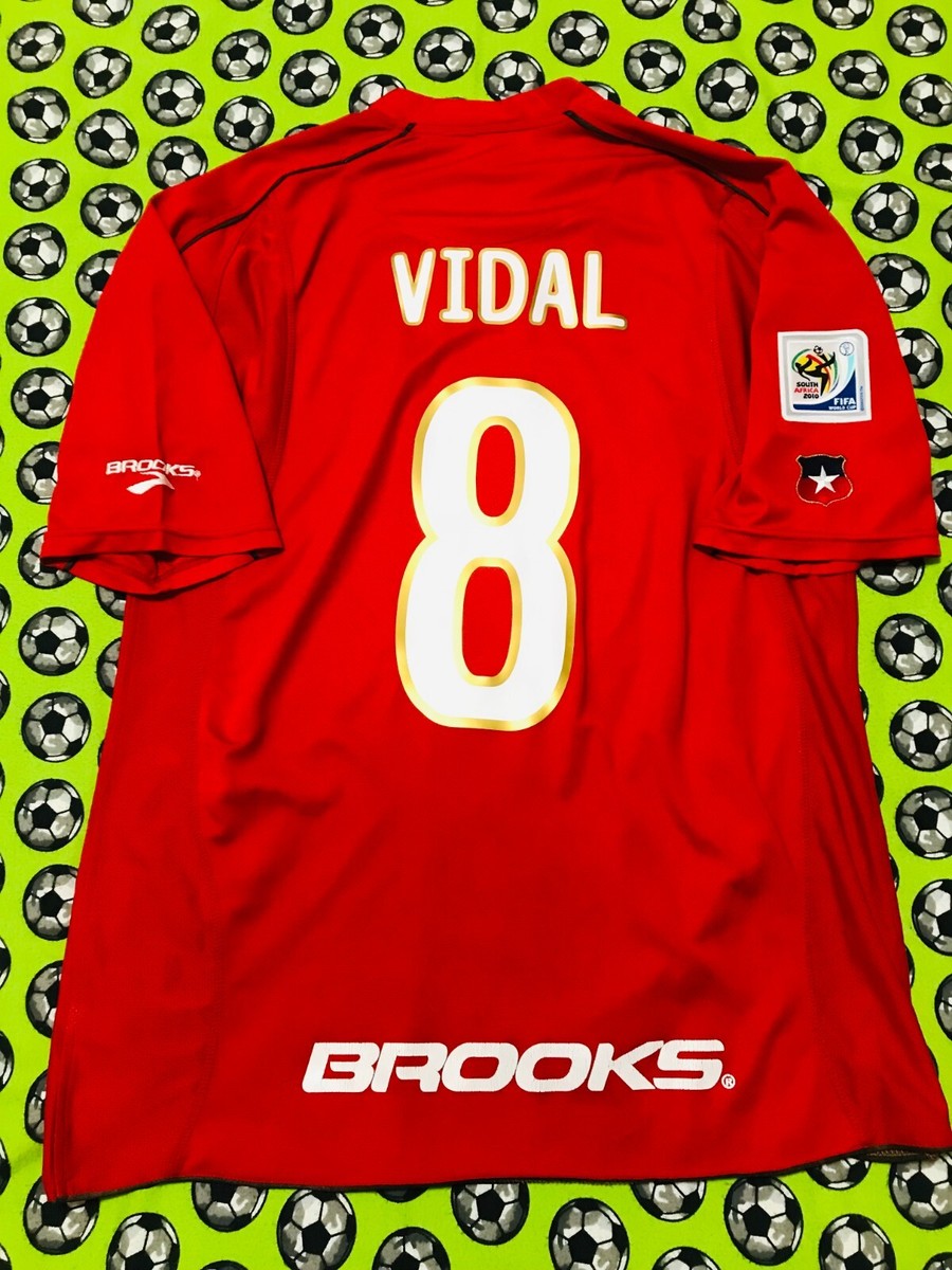 RARE Brooks Chile Home Soccer Football Jersey World Cup 2010