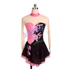 Ice Figure Skating Dress Women Girls Rhinestone Competition Performance Costumes