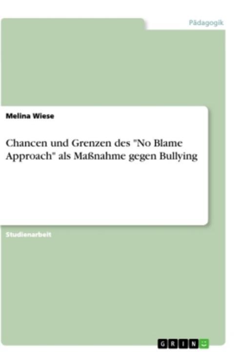 Thumbnail - Chancen Und Grenzen Des ""no Blame Approach"" Als Maßnahme Gegen