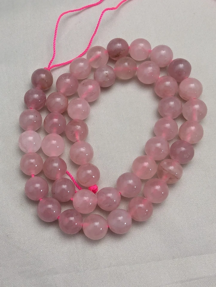 Rose Quartz Gemstone Beads, Choose Your Shape - Image 2 of 4