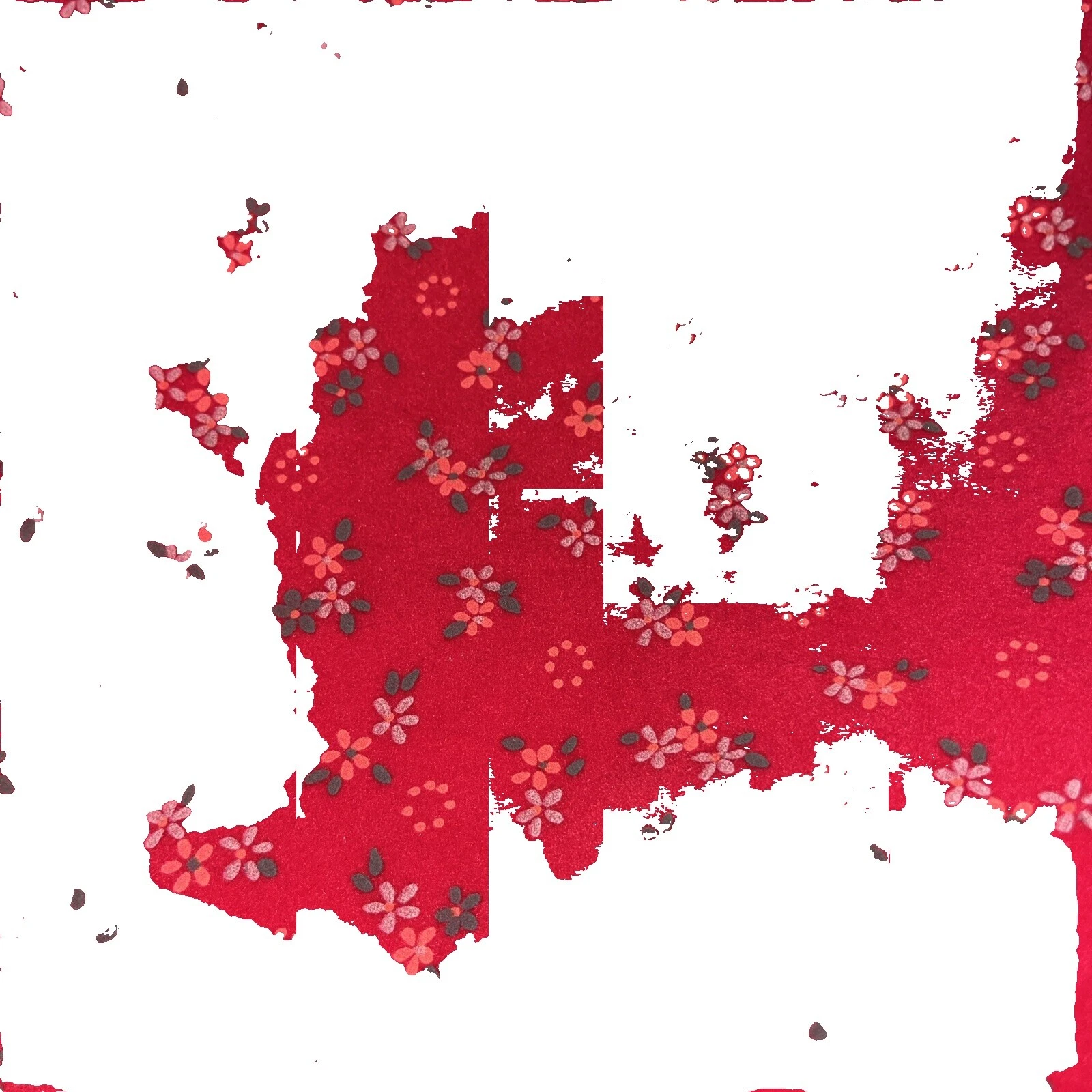 Telas de flores y plantas de terciopelo