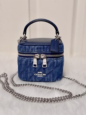 NWT Coach Ava Crossbody Bag With Quilting CAQ00 Denim | eBay