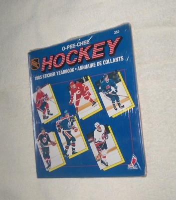 NHL: 1985 O-Pee-Chee Eishockey Stickeralbum - versiegelt mit Stickern - selten