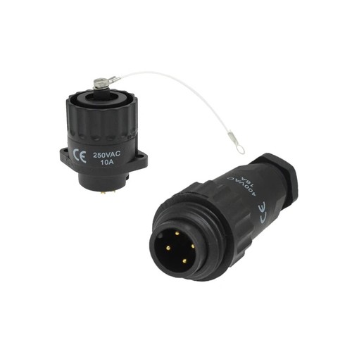 WA22 4Pin 7Pin Industrial Power Electric Connector Soldering Panel Adapter IP67 - Picture 4 of 12