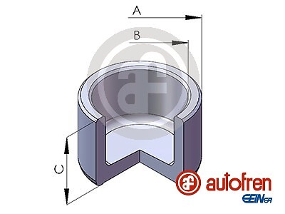 Autofren Seinsa D025130 Kolben, Bremssattel Hinterachse Vorderachse FÜR DAF Ford-image