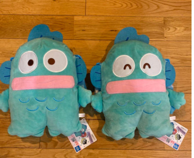 Sanrio Hapidanbui Hangyodon Rucksack Plüsch Puppe Furyu 37 cm