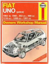 FIAT UNO 45 55 60 70 1.4 TURBO IE 1983-88 OWNERS WORKSHOP MANUAL *HARDBACK*