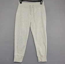 90 Degrees by Reflex Cropped Sweatpants Womens XS Drawstring Gray Heathered