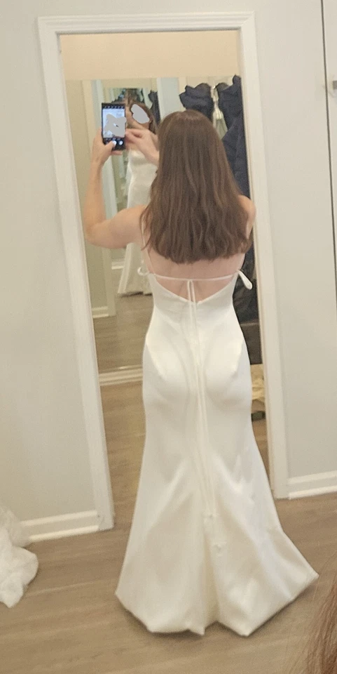 Vestido de noiva Ines De Santo Robin 100% seda - Imagem 3 de 4