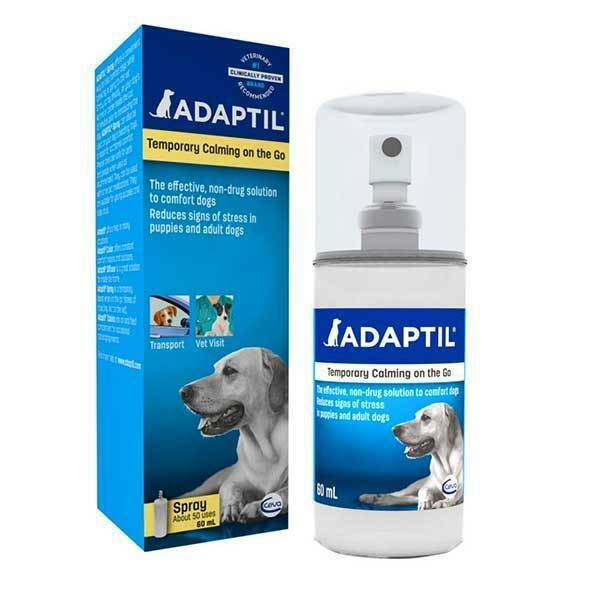 Adaptil Dog Appeasing Phermone Travel Spray 20ml for stress behavior