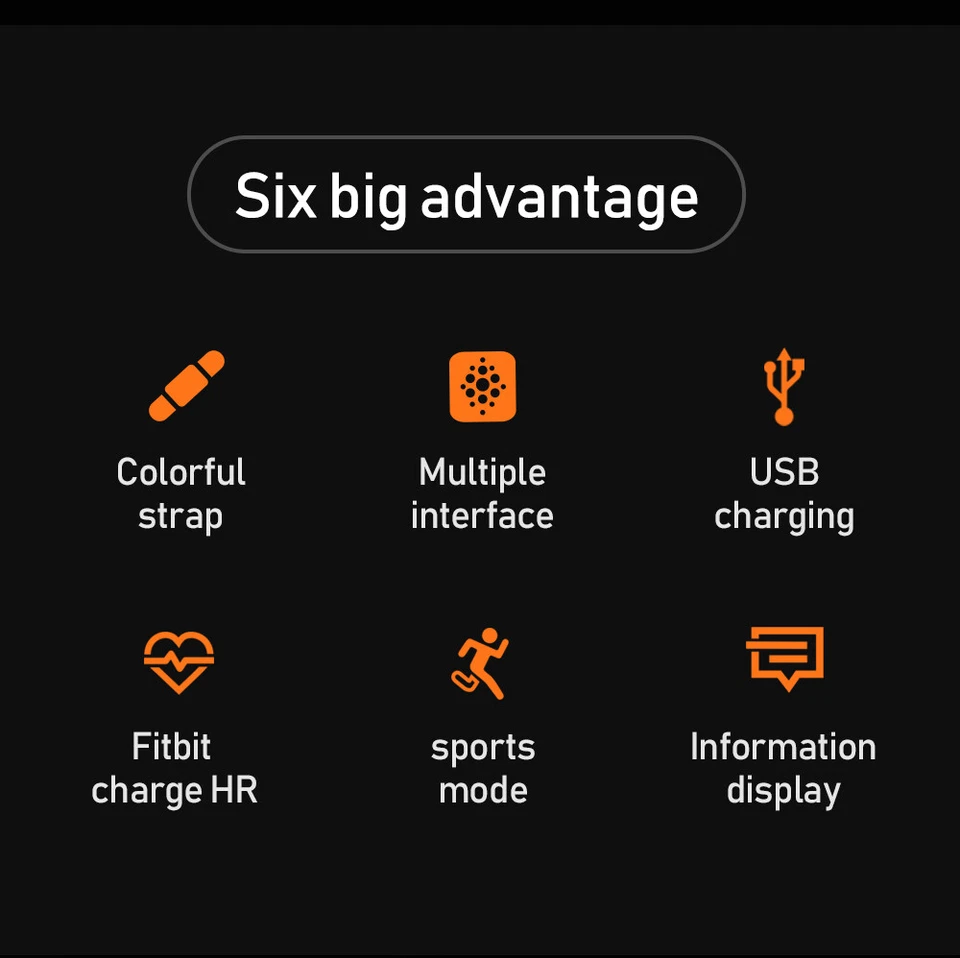 Smart Watch Fitness Tracker Heart Rate Sport Watch Waterproof for Android iOS - Image 2 of 4