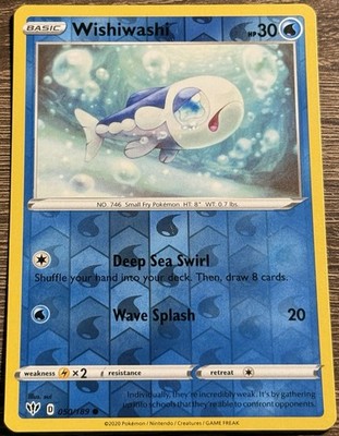 Pokemon - Wishiwashi - 050/189 - Reverse Holo - Darkness Ablaze - LP (L)