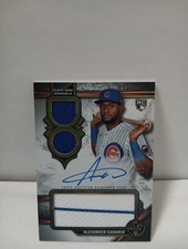 Alexander Canario 2024 Topps Triple Threads RPA 2 Color Patch Auto # 24/99 Cubs