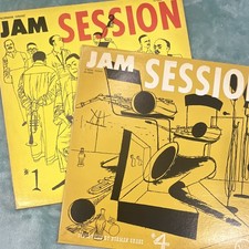 Verve Jam Session #1 & #4 Lot of 2 Black Vinyl Jazz Mono LP Records