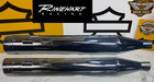 Rinehart Harley 95 16 Touring 4 in. DBX40 Exhaust Mufflers w/Chrome End Caps