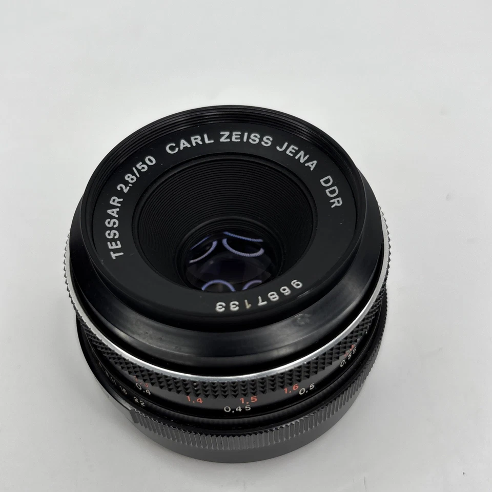 Vintage Carl Zeiss Jena Tessar lens 2.8/50mm Black Edition M42 Screw Mount — 第 2/4 张图片