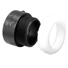 U5807" HXSJ TRAP ADAPTER ABS, Black/White 1-1/2 1