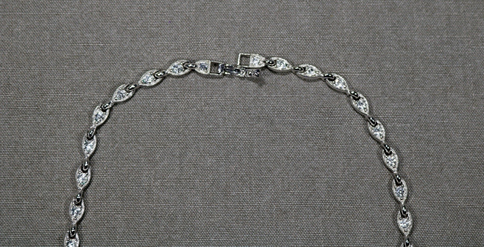 vintage Bogoff  Silver Tone Blue And Clear  Cryst… - image 6