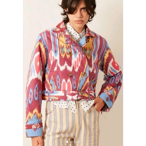 NWT Alix Of Bohemia Domino Grape Ikat Jacket Size S Boho Hippie