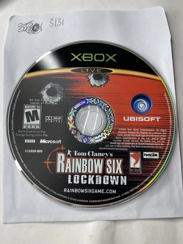 Tom Clancy's Rainbow Six Lockdown  Original XBOX Disc Only - Untracked #3131
