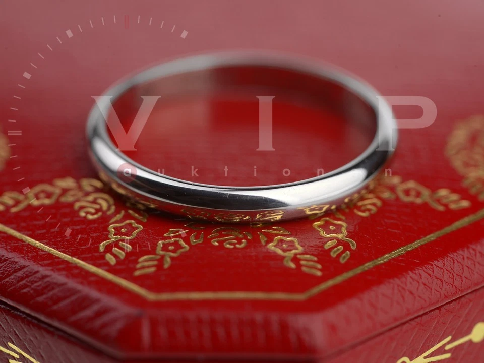CARTIER 1895 LA BAGUE ALLIANCE RING 950 PLATIN TRAURING EHERING WEDDING BAND °57 - Bild 4 von 4