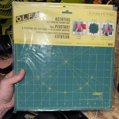 OLFA 12'' x 12'' Rotating Self-Healing Rotary Cutting Mat #RM-12S Lot Of 2